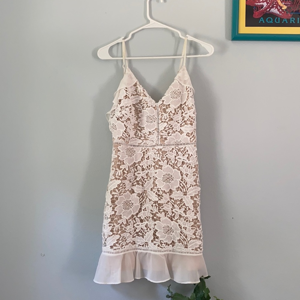 White lacy sundress. Worn once!